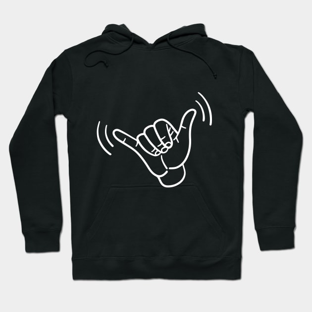 Shaka Hand Hoodie by StevenSwanboroughDesign